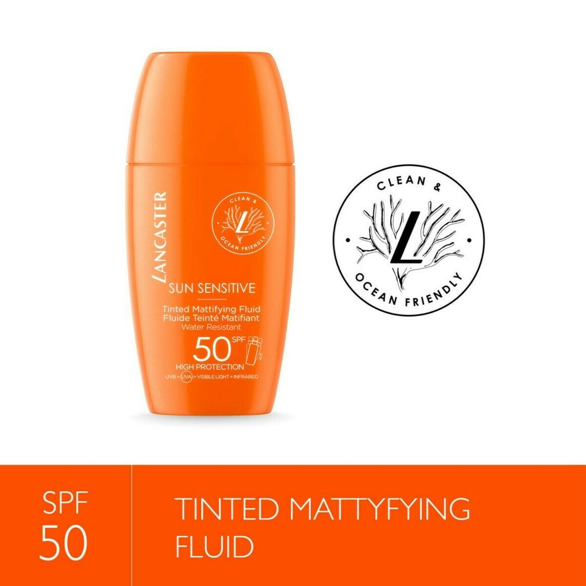  Lancaster Solaire Fluide Matifiant Teinte Spf 50 - Sun Sensitive