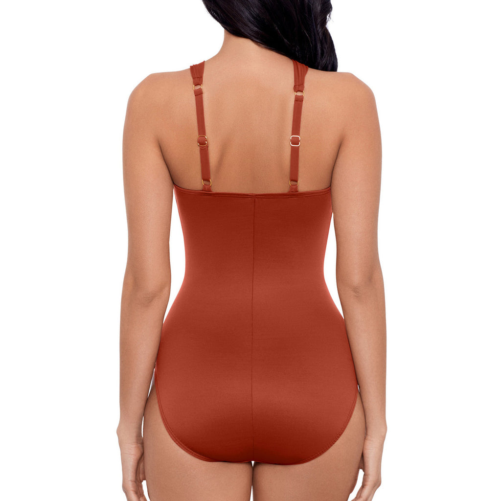  Miraclesuit Maillot 1 Pièce Classique Terracotta ROCK SOLID
