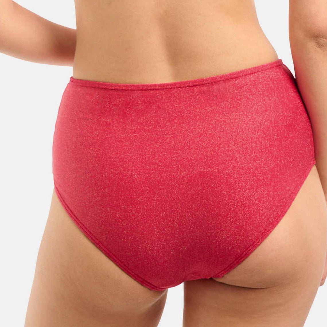  Sans Complexe Bain Culotte De Bain Taille Haute Rouge - Reflet Reflet