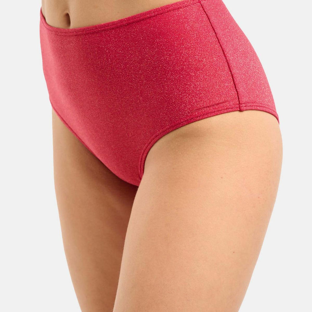  Sans Complexe Bain Culotte De Bain Taille Haute Rouge - Reflet Reflet