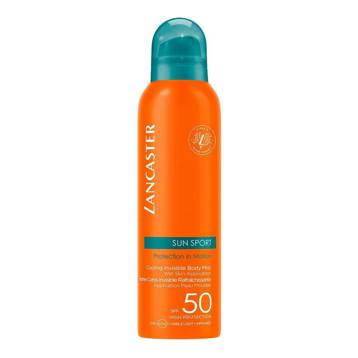  Lancaster Solaire Brume Invisible Rafraîchissante Application Peau Mouillée Spf50 - Sun Sport