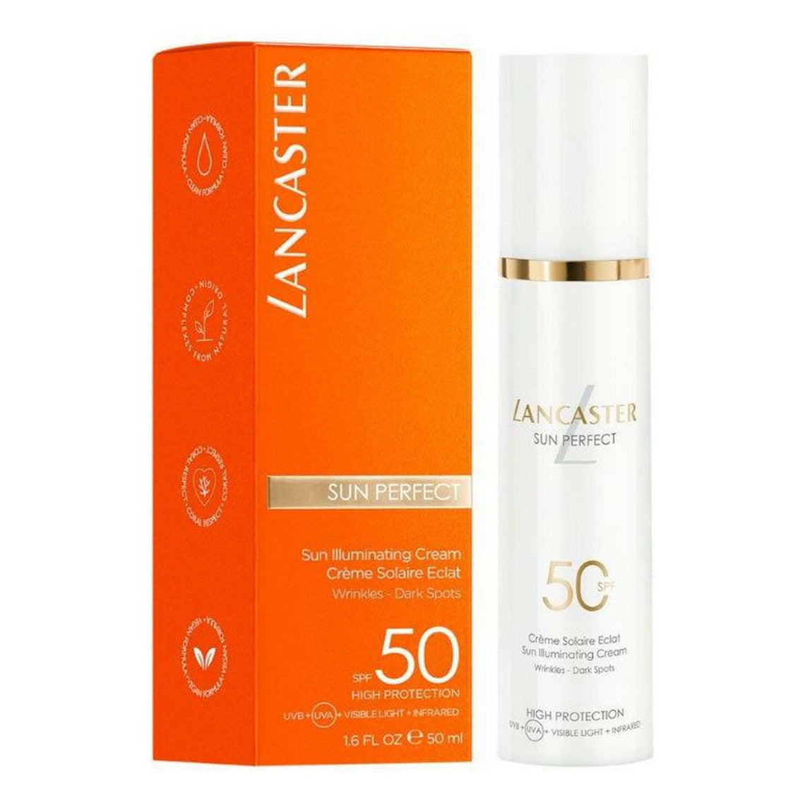  Lancaster Solaire Crème Solaire Eclat Rides Tâches Spf50 - Sun Perfect