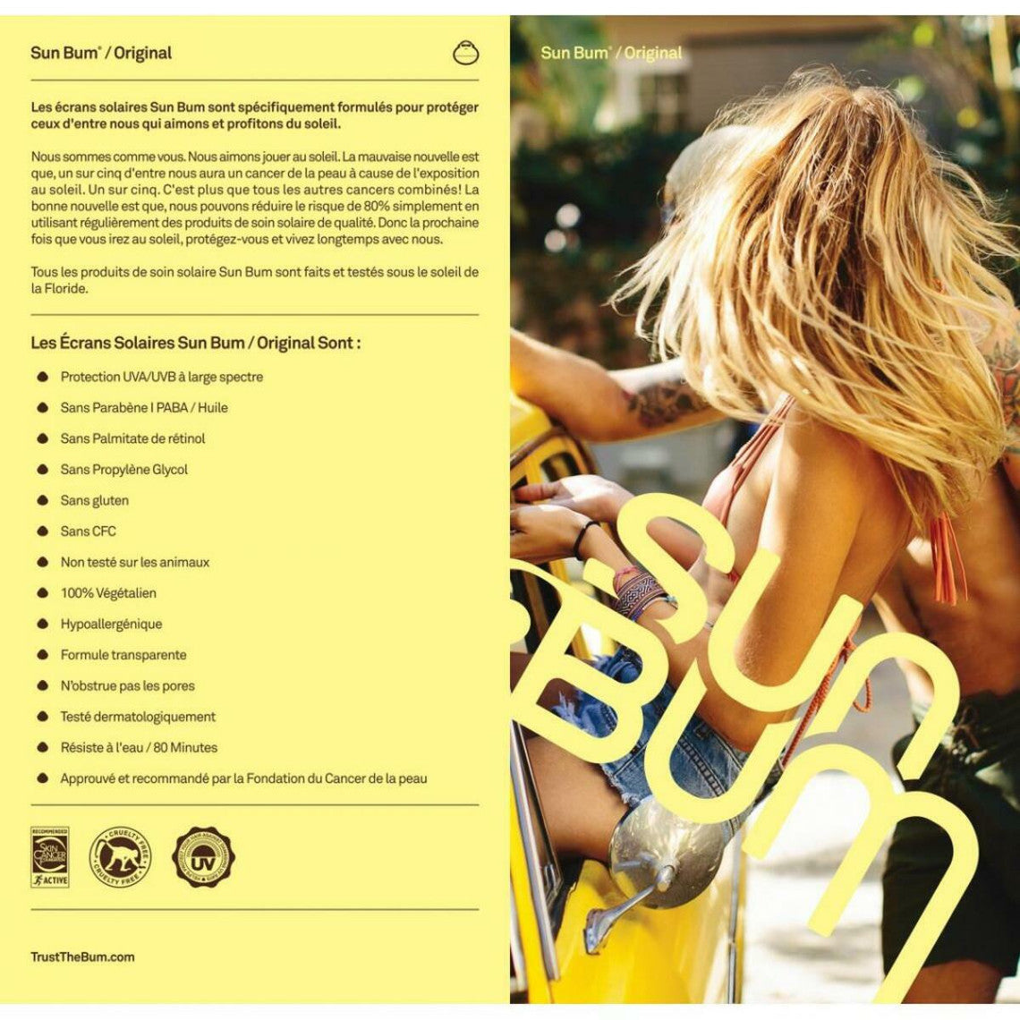  Sun Bum Crème Solaire Résistante A L'eau Spf 50 - Original