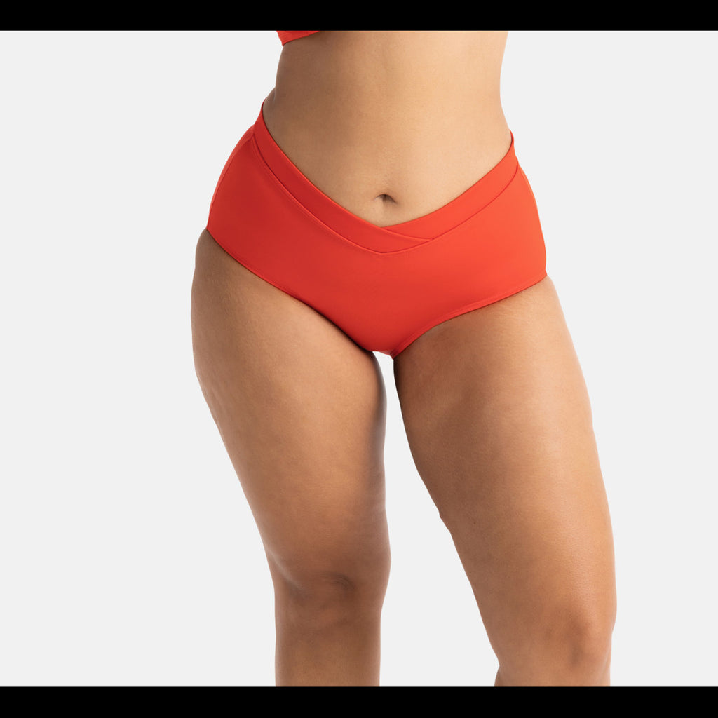  Dorina Maillots Culotte De Bain Taille Haute - Corail ODA