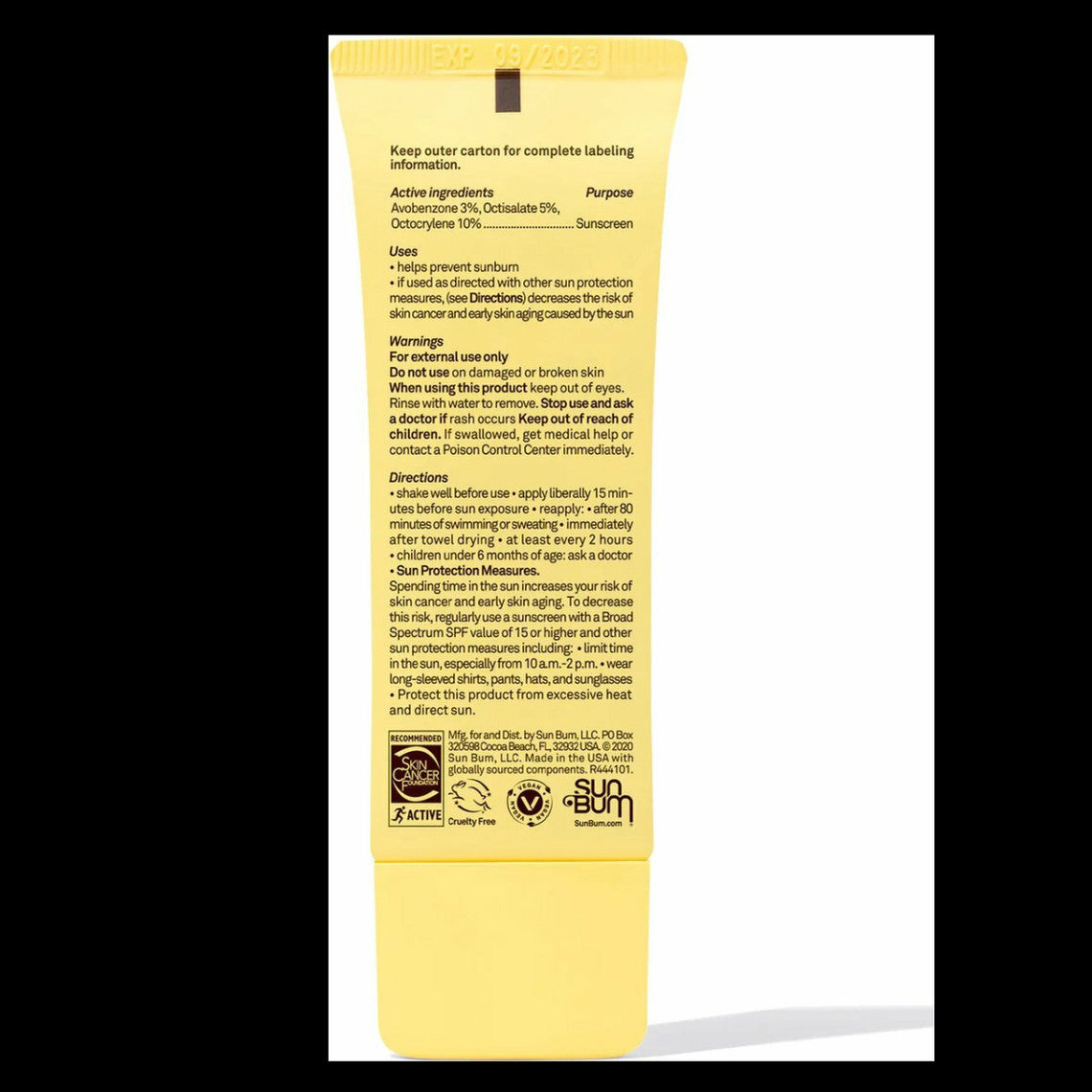  Sun Bum Lotion Solaire Pour Le Visage Original Glow SPF 30