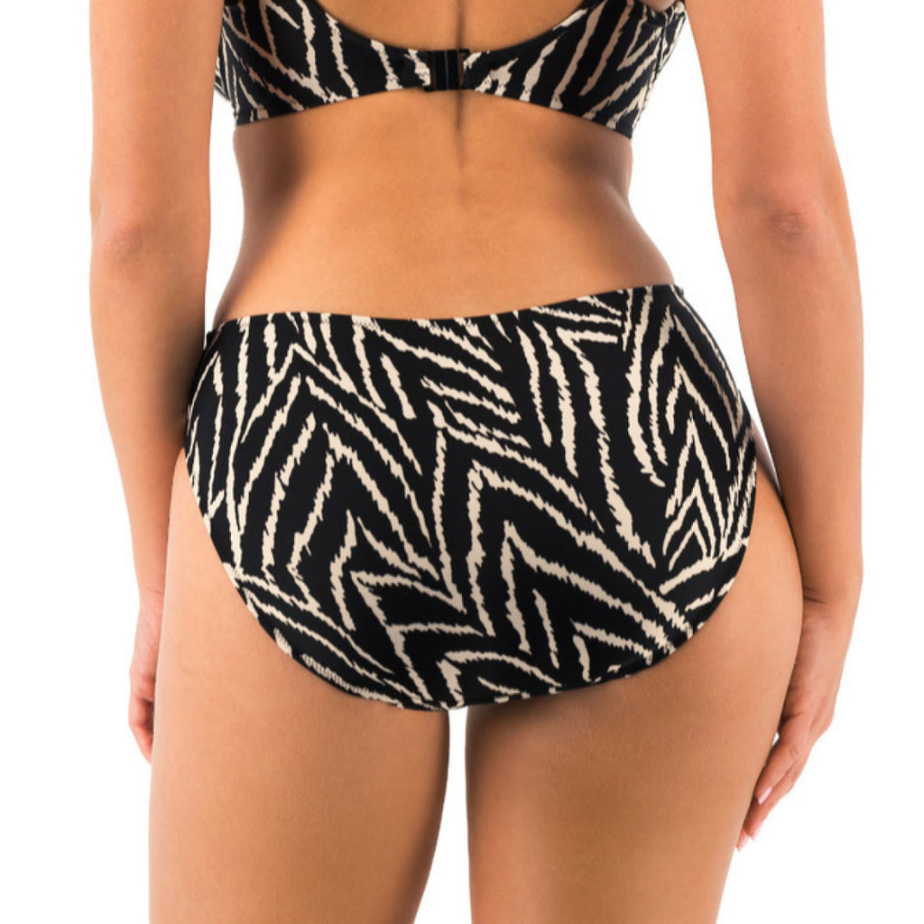  Fantasie Bain Culotte De Bain - Noir Avec Rayures Blanches Silhouette Island