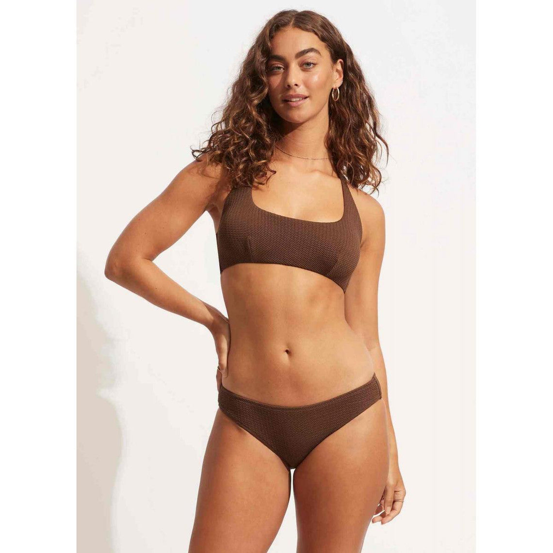  Seafolly Culotte De Bain Classique - Marron Sea Dive