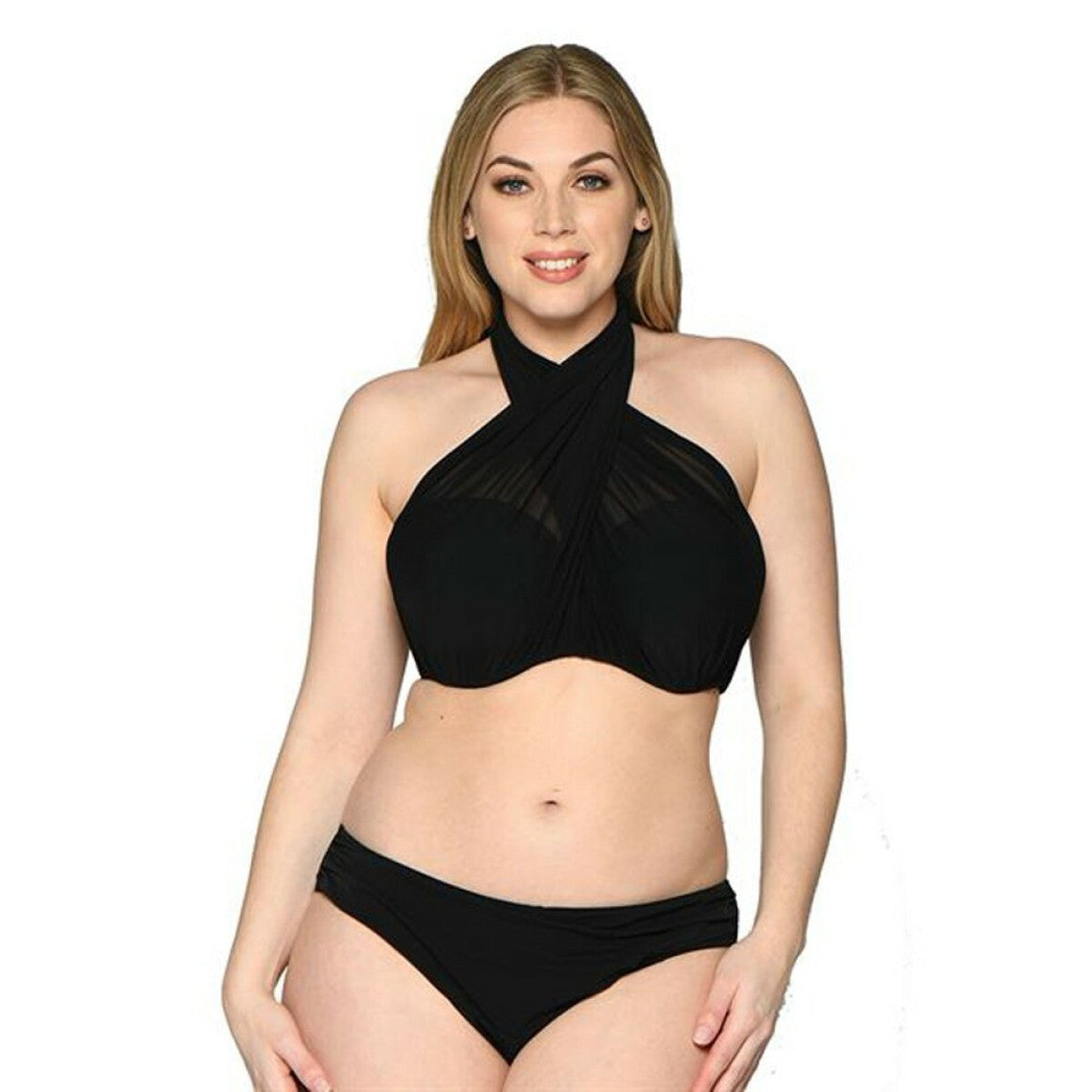  Curvy Kate Maillot Culotte De Bain Noire Wrapsody