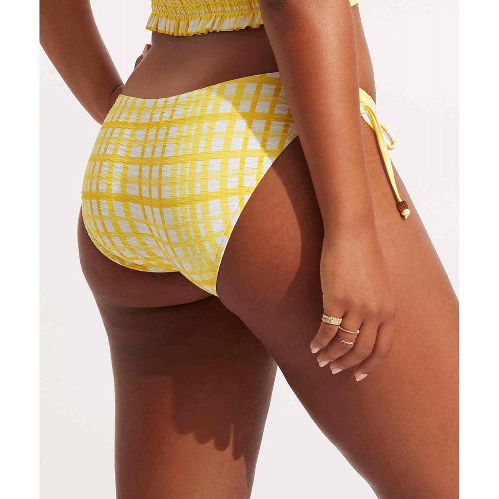  Seafolly Culotte De Bain Nouettes - Jaune Amalfi Check