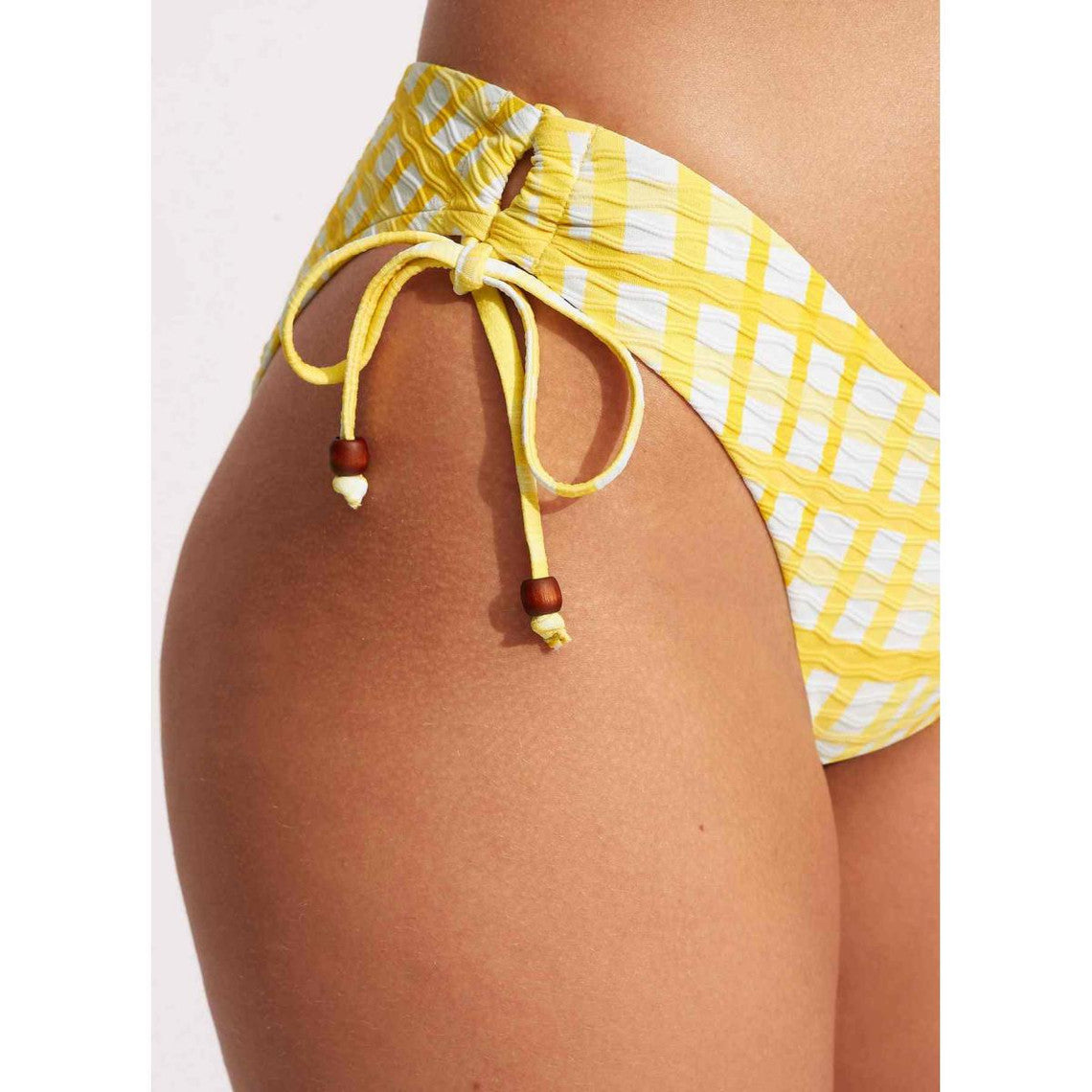  Seafolly Culotte De Bain Nouettes - Jaune Amalfi Check