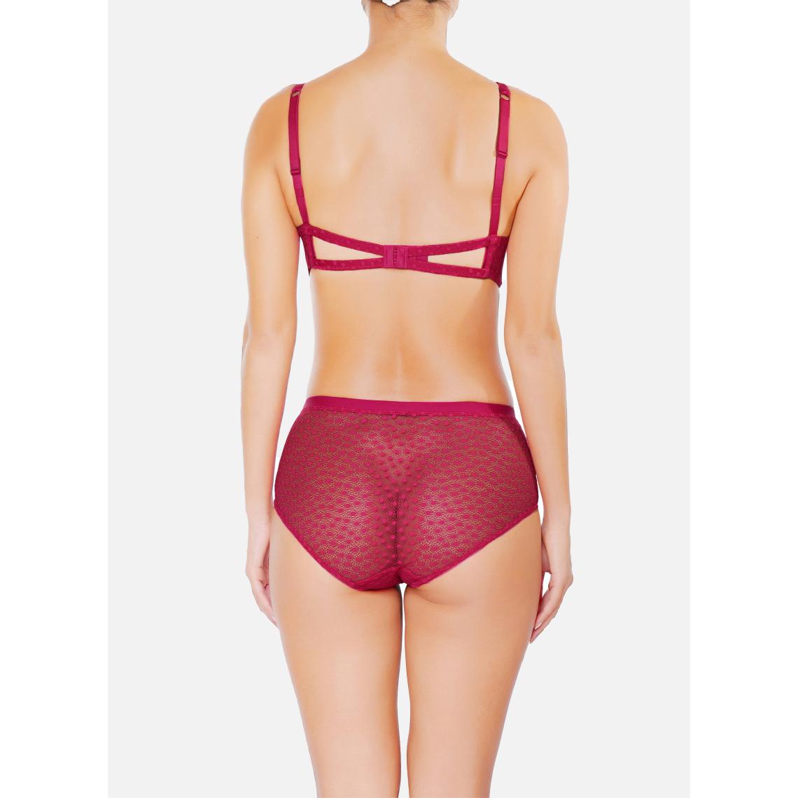  Huit Lingerie Daisy Cerise Culotte Taille Haute