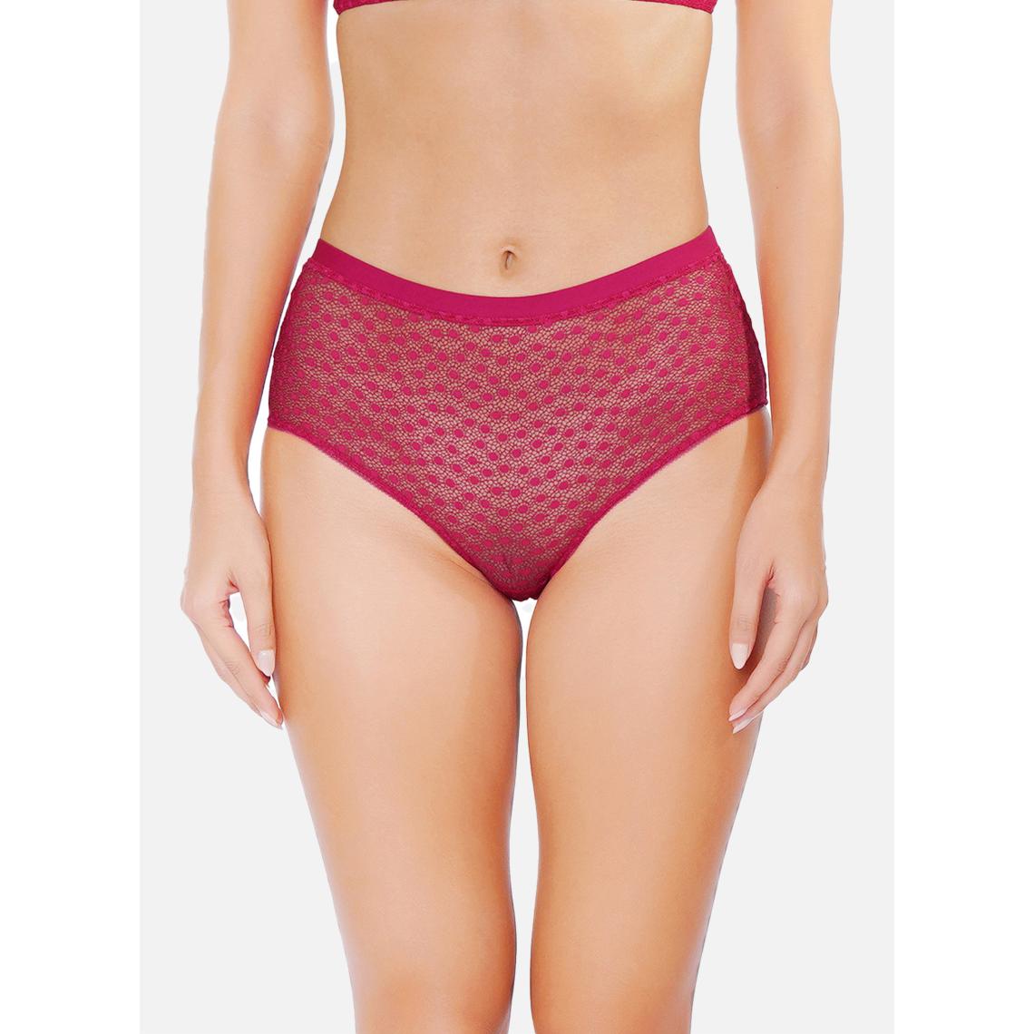  Huit Lingerie Daisy Cerise Culotte Taille Haute