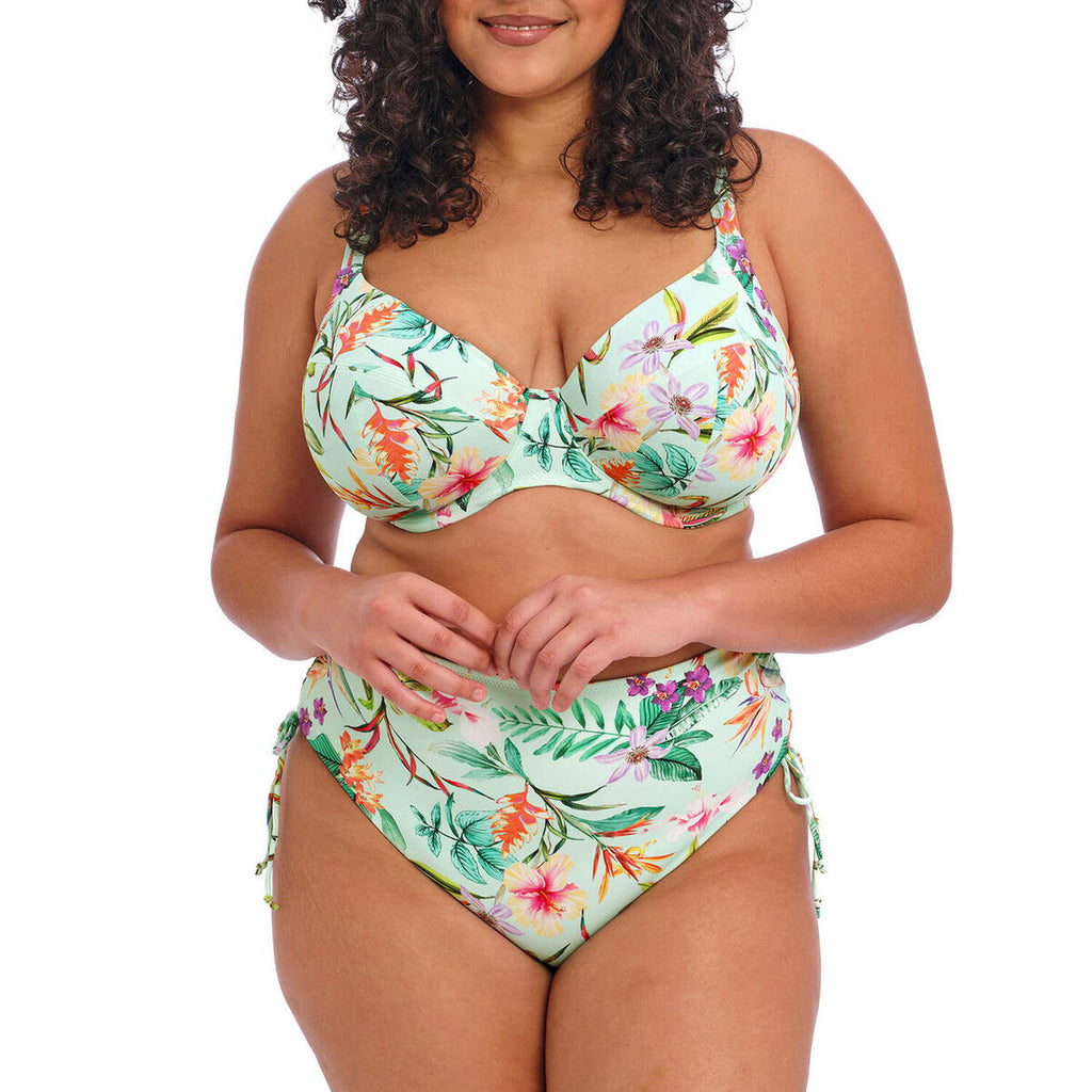  Elomi Bain Culotte De Maillot De Bain Taille Haute - Verte Florale SUNSHINE COVE