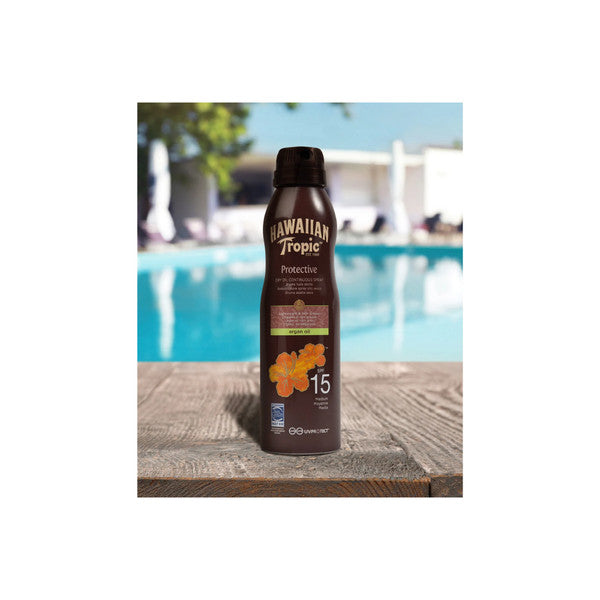  Hawaiian Tropic Brume Protectrice Bronzage Uniforme A L'huile D'argan - Spf 15