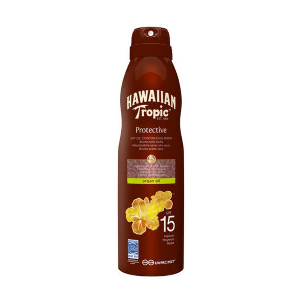  Hawaiian Tropic Brume Protectrice Bronzage Uniforme A L'huile D'argan - Spf 15