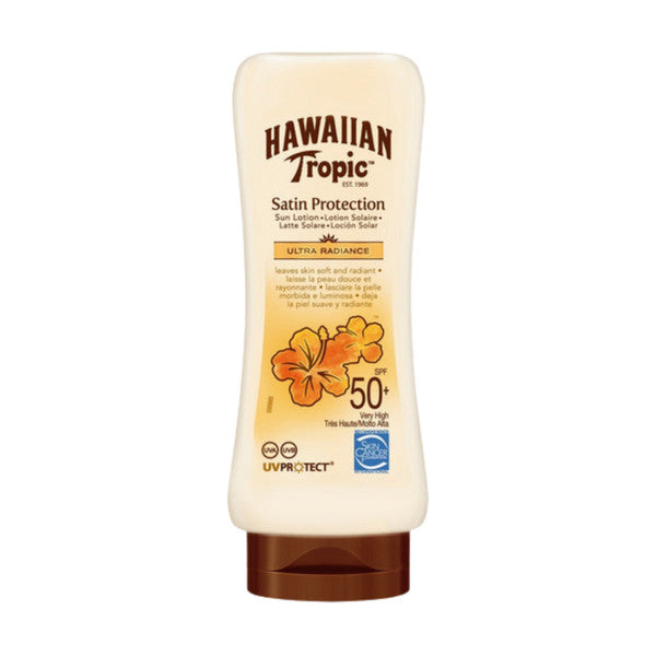  Hawaiian Tropic Lotion Haute Protection Satin Peau Douce Et Rayonnante - Spf 50