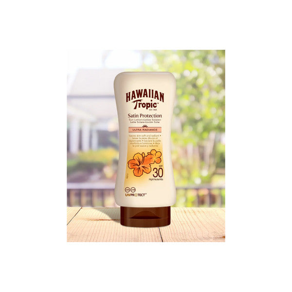  Hawaiian Tropic Lotion Protectrice Satin Peau Douce Et Rayonnante - Spf 30