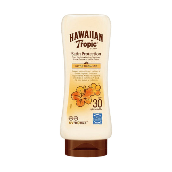 Hawaiian Tropic Lotion Protectrice Satin Peau Douce Et Rayonnante - Spf 30