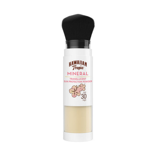  Hawaiian Tropic Poudre Minérale Translucide Spf 30 Avec Pinceau Applicateur