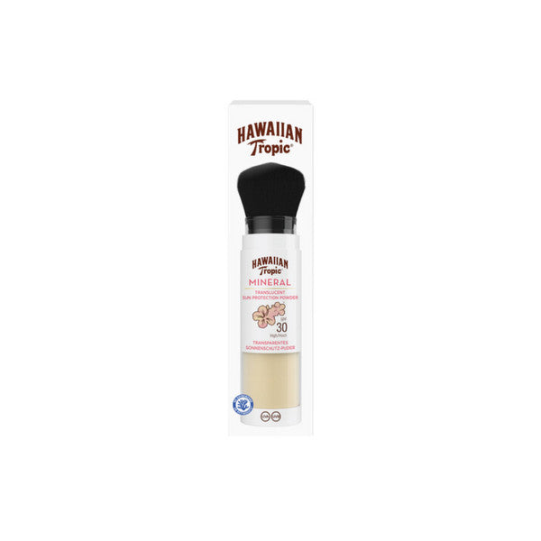  Hawaiian Tropic Poudre Minérale Translucide Spf 30 Avec Pinceau Applicateur