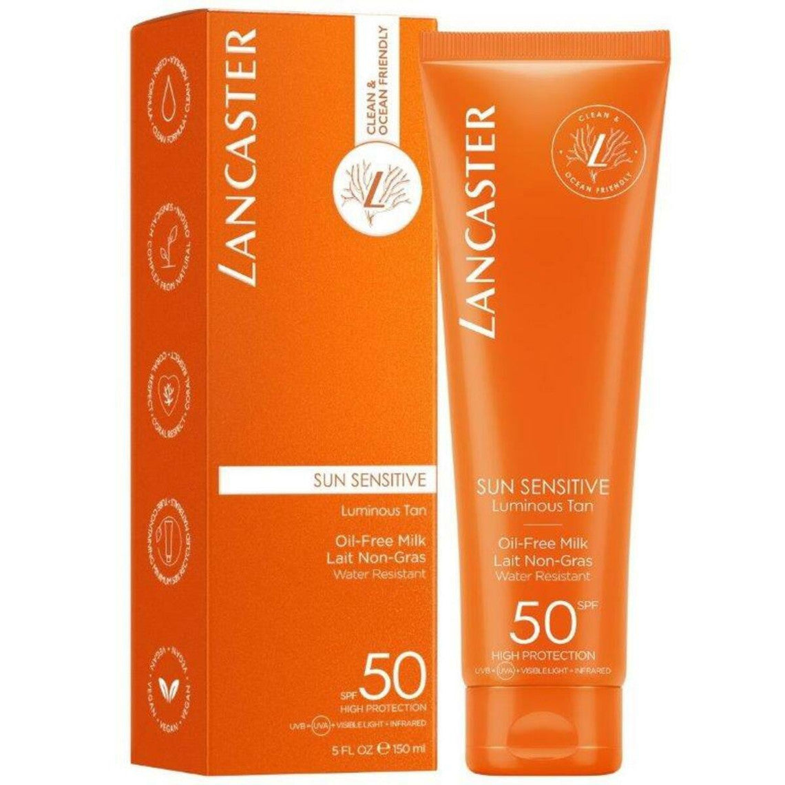  Lancaster Solaire Lait Non-gras Corps SPF50 - Sun Sensitive