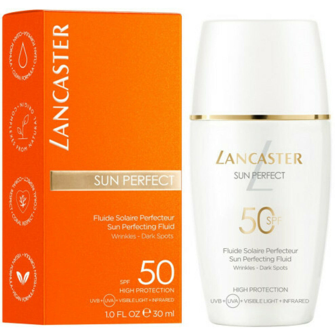  Lancaster Solaire Fluide Solaire Perfecteur Rides Tâches Spf 50 - Sun Perfect