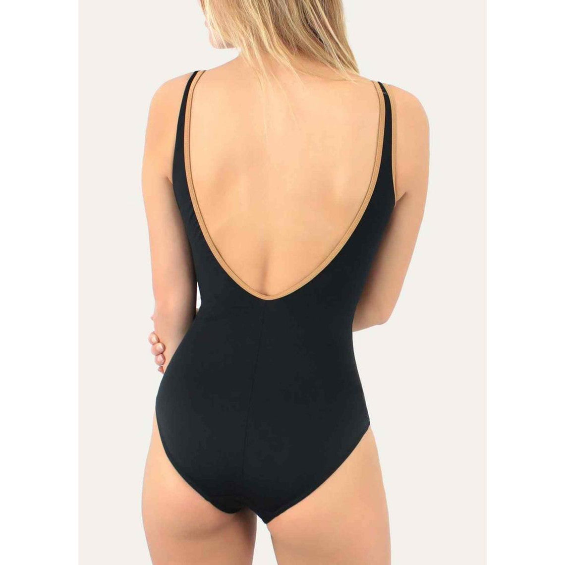  Janine Robin Maillot De Bain 1 Pièce Classique Plongeant VENEZIA