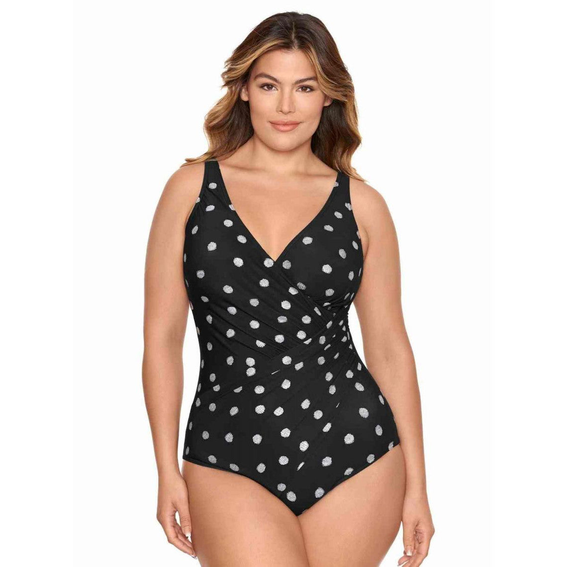  Miraclesuit Maillot De Bain 1 Pièce Plongeant Bonnet E-G DD CUP PRINTS