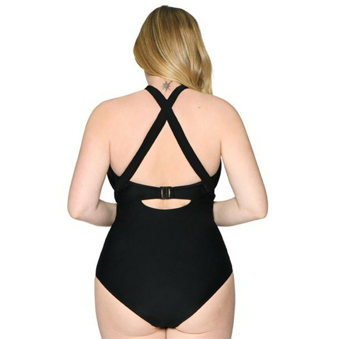  Curvy Kate Maillot Maillot De Bain Une Pièce Bandeau Noir Wrapsody
