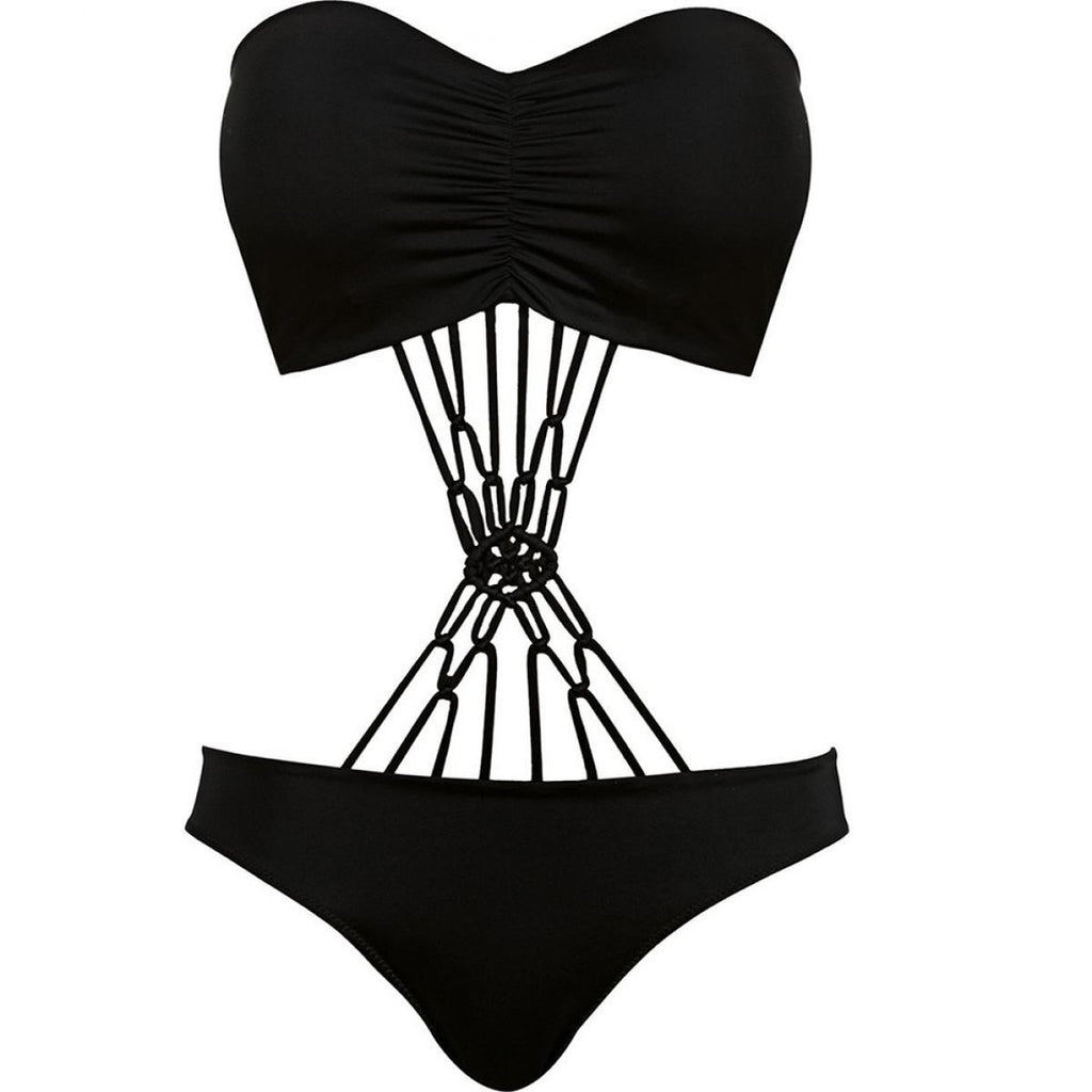  Freya Maillots Maillot De Bain Une Pièce Bandeau-monokini Macrame