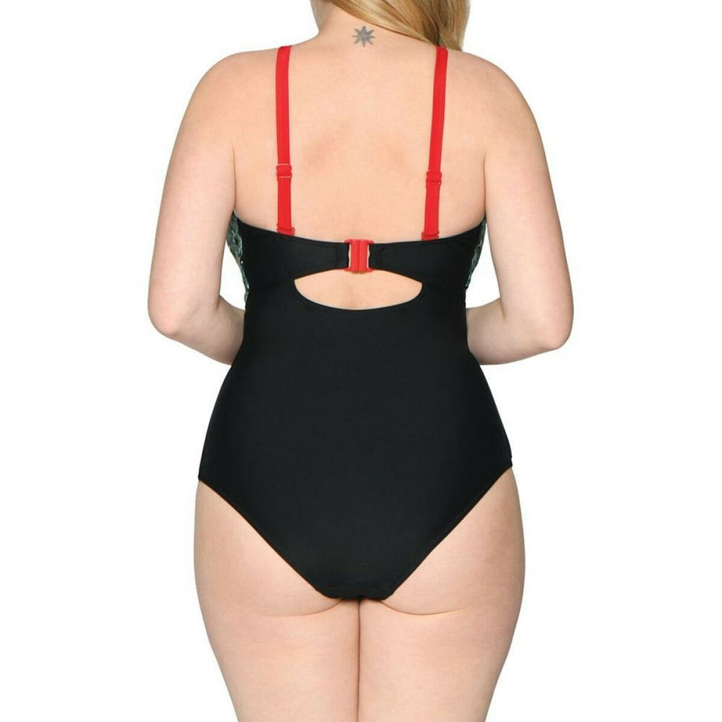  Curvy Kate Maillot Maillot De Bain Une Pièce Plongeant Armatures Paradise Palm