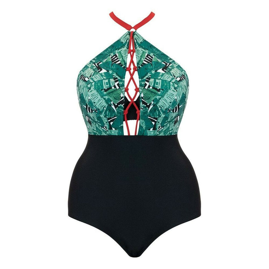  Curvy Kate Maillot Maillot De Bain Une Pièce Plongeant Armatures Paradise Palm
