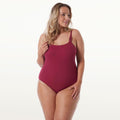  Brigitte Bardot Maillot Une Pièce Bordeau Hibiscus