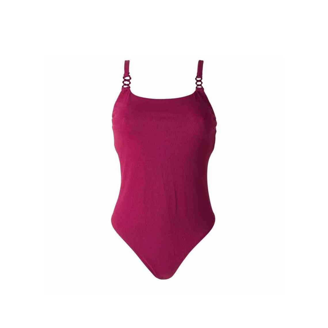  Brigitte Bardot Maillot Une Pièce Bordeau Hibiscus