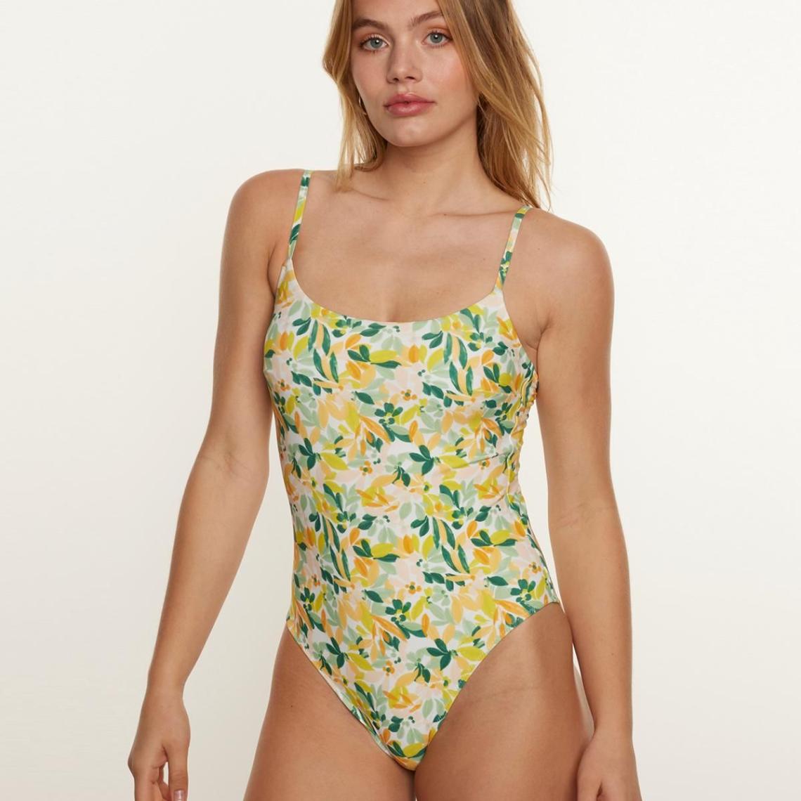  Brigitte Bardot Maillot Une Pièce Jaune Capeline