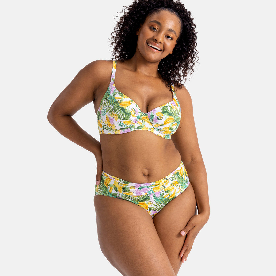  Dorina Maillots Culotte De Bain - Blanc Imprimé MONTE SOLARO
