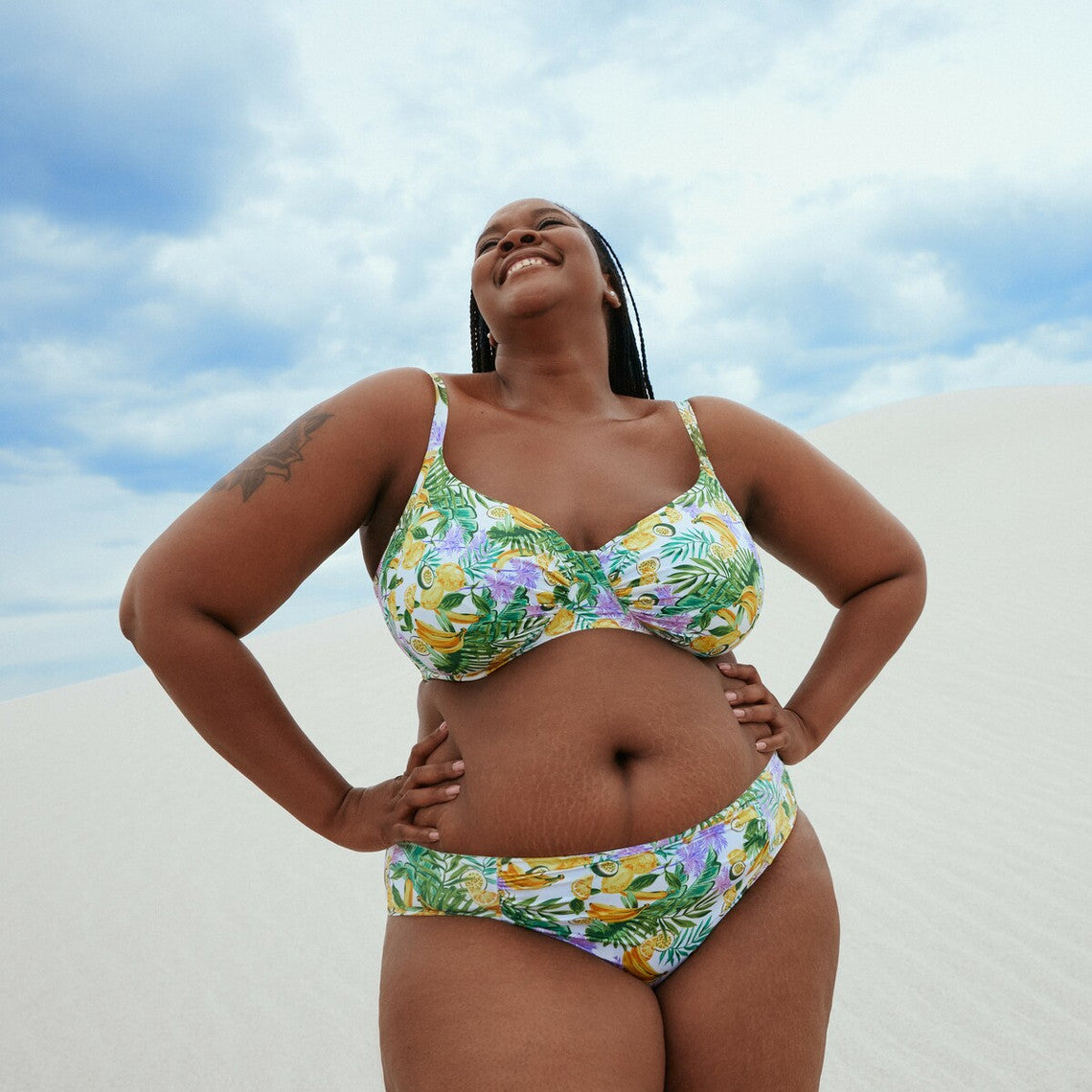  Dorina Maillots Culotte De Bain - Blanc Imprimé MONTE SOLARO