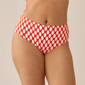  Naturana Culotte Taille Haute Motif à Pois - Rouge SMALL ESCAPES - BELLA VISTA