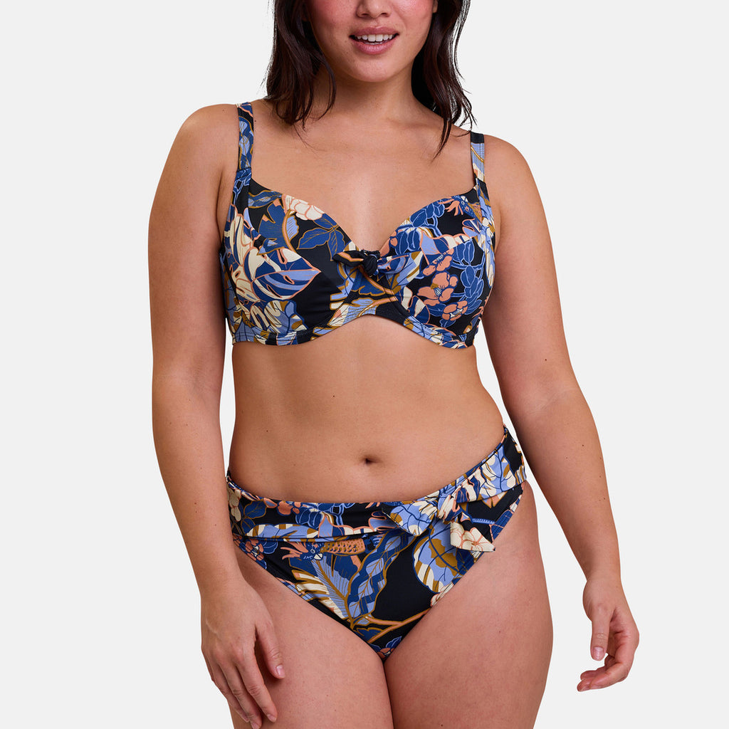  Sans Complexe Bain Culotte De Bain à Motif - Noire Fidji
