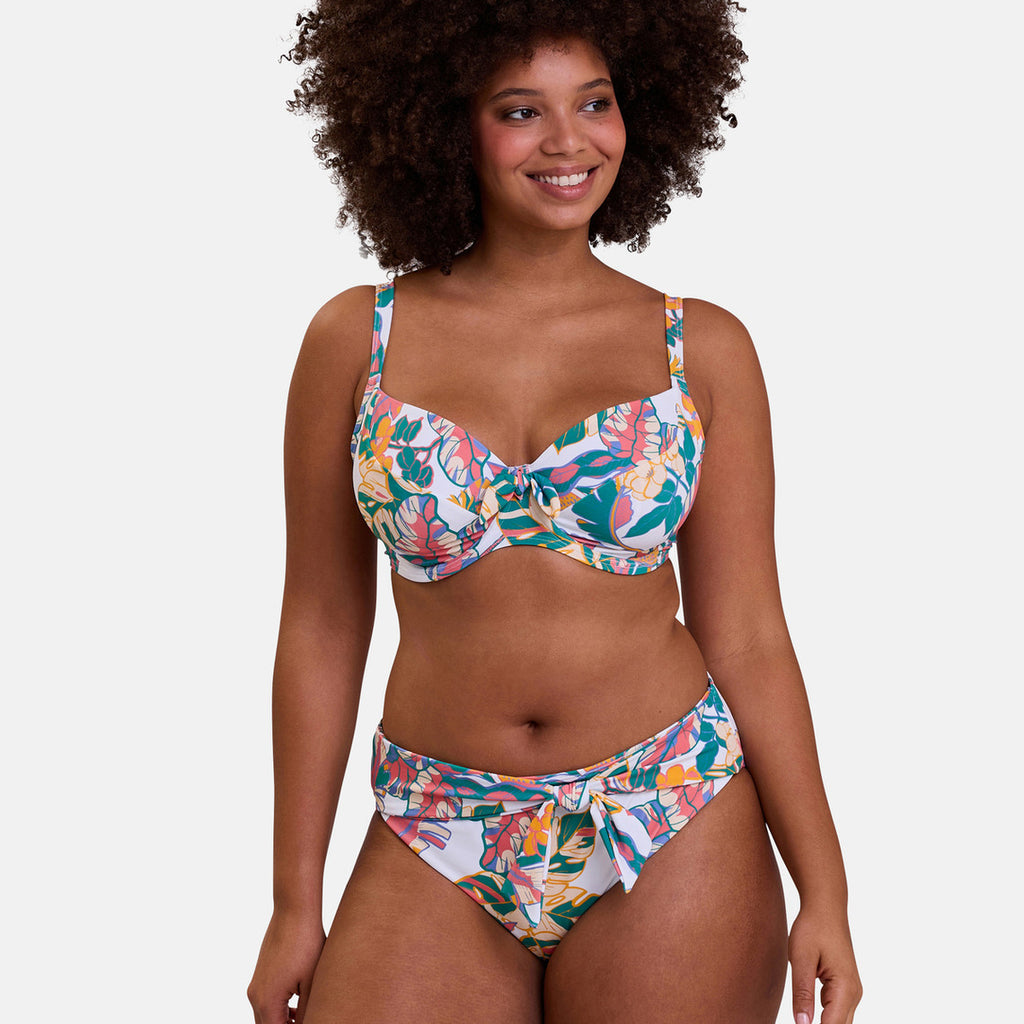  Sans Complexe Bain Culotte De Bain Imprimé Exotique - Noire Fidji