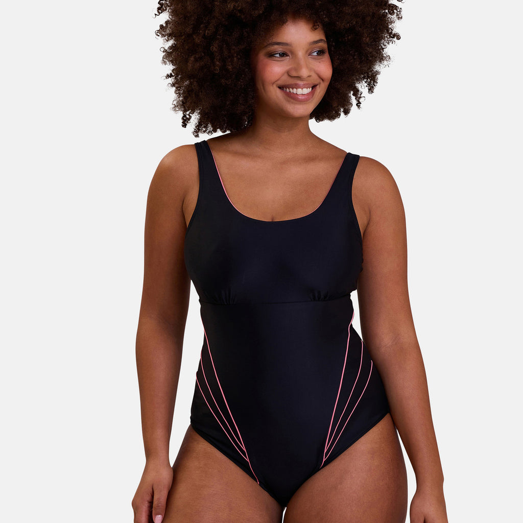  Sans Complexe Bain Maillot De Bain Piscine Une Pièce Sans Armatures - Noir Bondi Beach