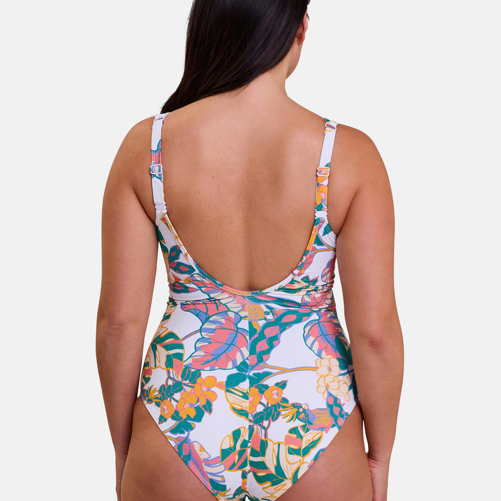  Sans Complexe Bain Maillot De Bain Une Pièce Coques Sans Armatures - Blanc Fidji