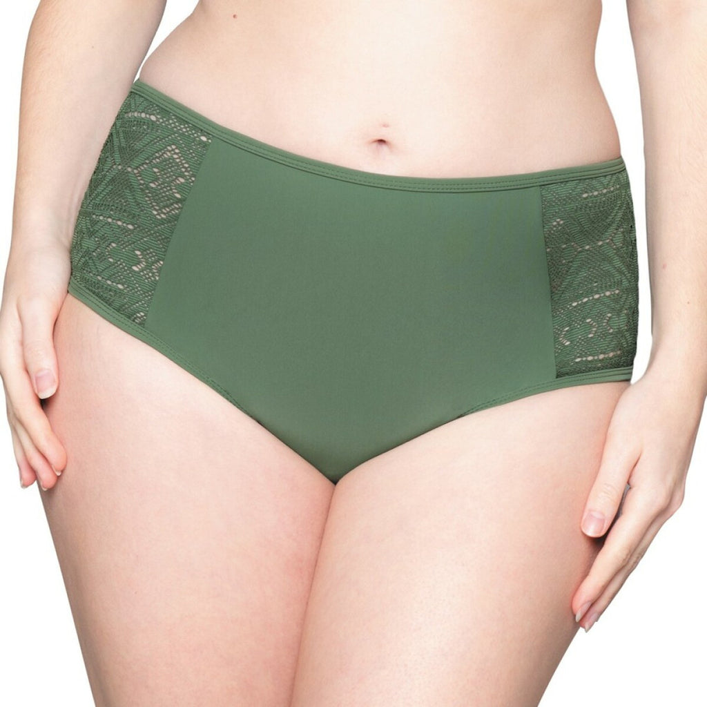  Curvy Kate Maillot Shorty De Bain Vert Rush