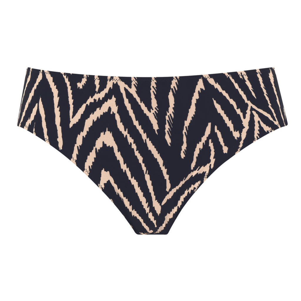  Fantasie Bain Culotte De Bain - Noir Avec Rayures Blanches Silhouette Island