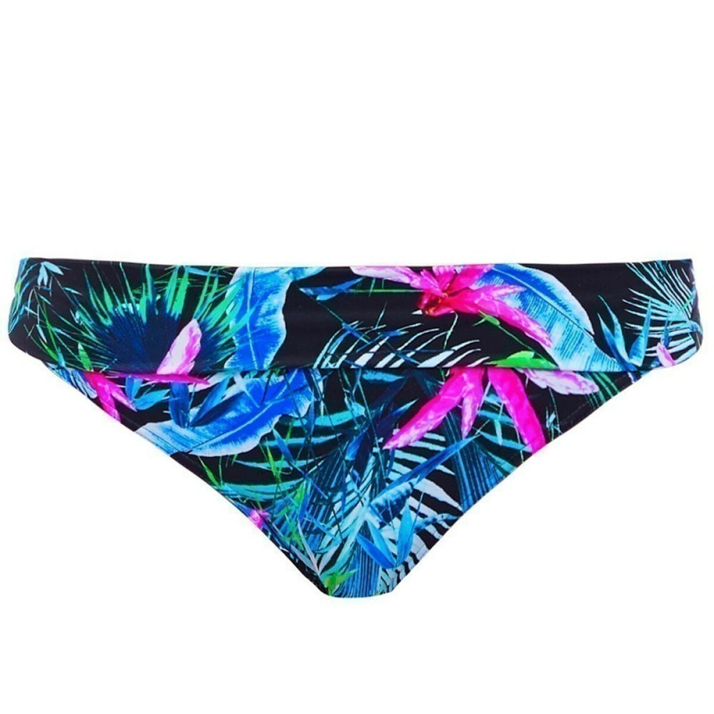  Freya Maillots Culotte De Bikini Taille Ajustable Freya Maillots JUNGLE FLOWER Black Tropical Jungle Flower