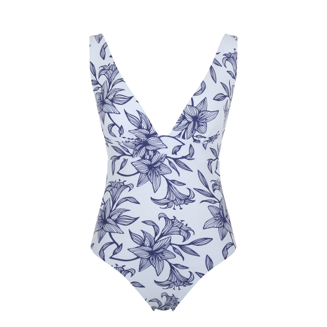  Panache Maillot Maillot De Bain Une Pièce - Imprimé Bleu Capri