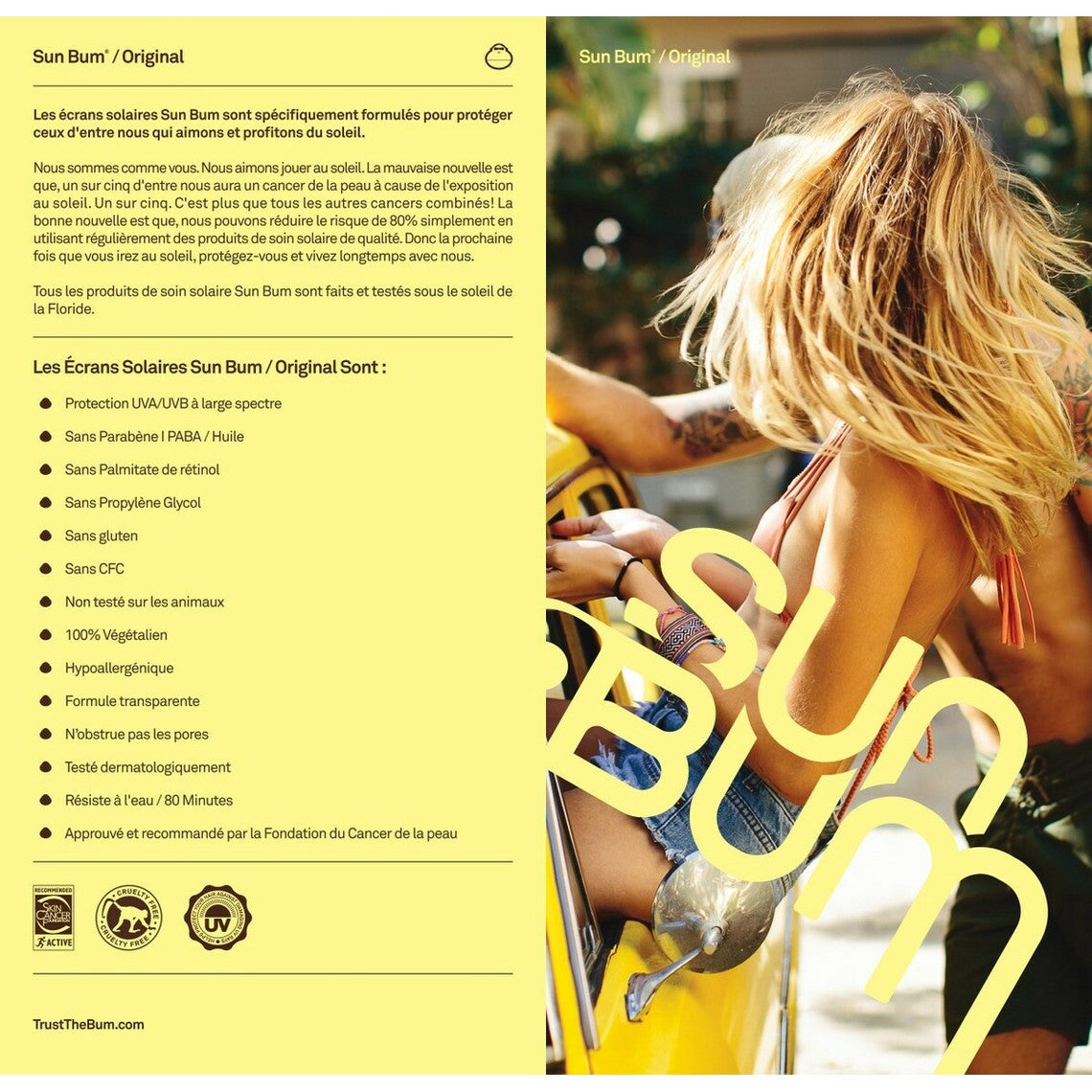  Sun Bum Stick A Lèvre Solaire Spf 30 A La Mangue - Original