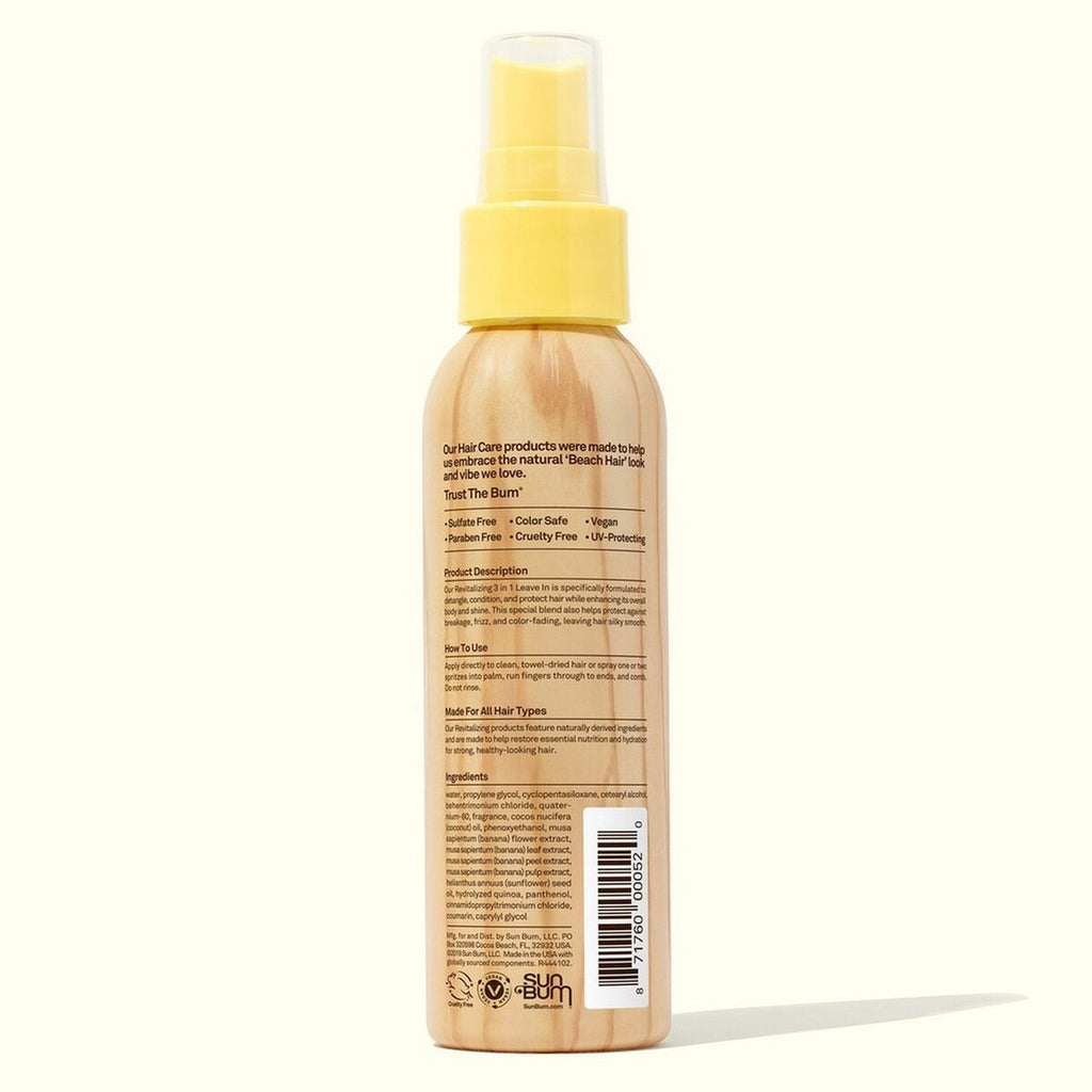  Sun Bum Soin Cheveux Sans Rinçage Hydrate Protège Et Démêle - 3 En 1